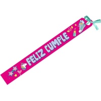 Faixa infantil Happy Birthday 135 x 8 cm