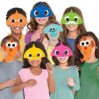 Máscaras de tubarão para bebé - 8 peças
