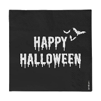 Guardanapos de Feliz Halloween de 16,5 x 16,5 cm - 20 unidades