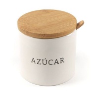 Açucareiro branco com tampa