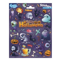 Autocolantes moustruos Halloween - 1 folha