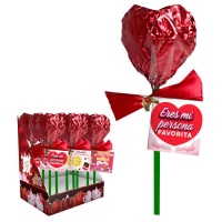 PiruChoco rose 3D com frase de 40 gr - 1 unidade