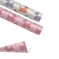 Papel de presente com cães balão 2 x 0,70 m - 1 unidade