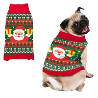Suéter de Natal de Papai Noel Ho ho ho para cão