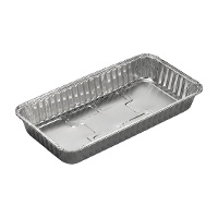 Recipiente descartável retangular 25 x 15 x 7 cm - 3 unidades