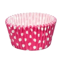 Cápsulas para cupcakes coloridas com bolinhas - Pastkolor - 24 unidades