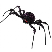Aranha de 43 x 36 cm preta e lilás