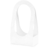 Cesta para flores de papel com design floral de 38,5 cm