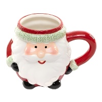 Caneca Pai Natal 15,5 x 10,2 x 10,4 cm