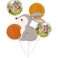 Bouquet Coelhinho Feliz Aniversário 64 cm - Grabo - 5 unid.