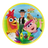 Pratos Zenon's Farm 18 cm - 8 unidades