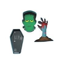 Cortadores de horror de Halloween - PME - 3 unidades