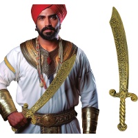 Espada árabe dourada de 55 cm