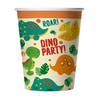 Copos de festa Dino 250 ml - 8 unid.