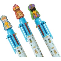 Caneta multicolor com imagem de Rei Mago - 1 unidade