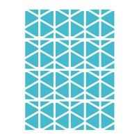 Stencil triângulos fundo geométrico 20 x 28,5 cm - Artis decor - 1 unidade