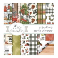 Kit de papeis de scrapbooking de 25 de Dezembro - Artis decor