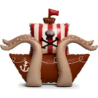 Balão de barco pirata com base de 120 x 91 cm