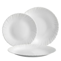Conjunto de Pratos Clássicos Redondos - 12 peças