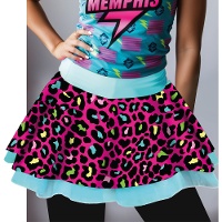 Saia tutu oncinha colorida de 40 cm