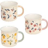 Caneca de 355 ml com motivos frutais - 1 unidade