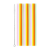 Canudos de plástico reutilizáveis de 20 cm - 30 unidades