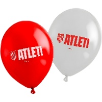 Balões de látex do Atlético de Madrid 30 cm - 6 unidades