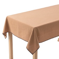Toalha de mesa em tecido mostarda 1,45 x 1,40 m