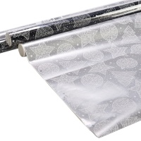 Papel de embrulho de Natal metalizado sortido 0,7 x 2 m
