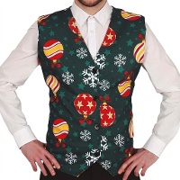 Colete de Natal com bolas