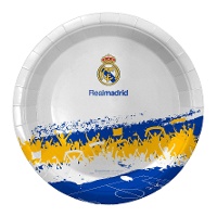 Prato Real Madrid - Torcida, 23 cm - 8 unidades