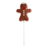 Pirulito de boneco de gengibre de nuvem e chocolate de 20 gr - Dekora - 1 unidade