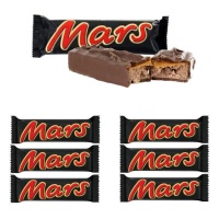 Chocolate de leite Mars com caramelo - 6 unidades