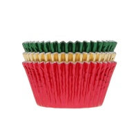 Forminhas para cupcakes de Natal de cor metalizada - House of Marie - 36 unidades