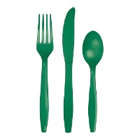 Conjunto de talheres de plástico - 18 peças