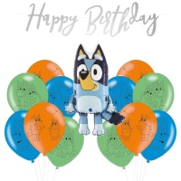 Pack Decoração Festa Bluey - 14 Peças