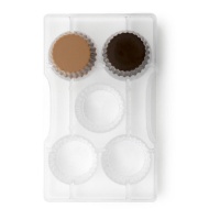Molde para cápsulas de chocolate 20 x 12 cm - Decora - 5 cavidades