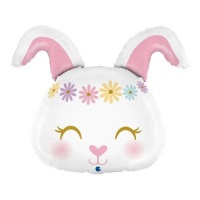 Balão coelhinho feliz branco 59 cm - Grabo