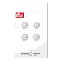 Botões cinzentos com 4 ilhós de 1,2 cm - Prym - 4 unid.