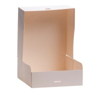 Caixa quadrada para bolos 20 x 20 x 8 cm - 50 unidades