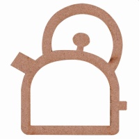 Bules de madeira com acetato 11 x 9 cm - Artis decor