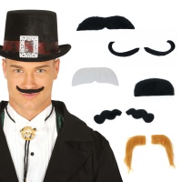 Bigodes em diferentes formas e cores - 6 unidades