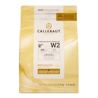 Pepitas de chocolate branco para derreter 2,5 kg - Callebaut