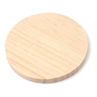 Disco de madeira 10 x 1 cm - 1 unidade.