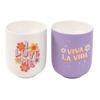 Vela perfumada Margarida 8 cm - DCasa