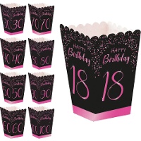 Caixa de Elegant Pink alta de números - 12 unidades