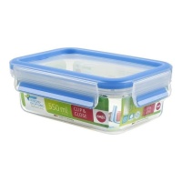 Tupperware de plástico retangular 550 ml - Emsa