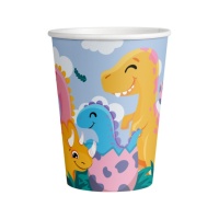 Copos Dino Party de 250 ml - 8 unidades