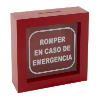 Cofrinho para Quebrar em caso de emergência