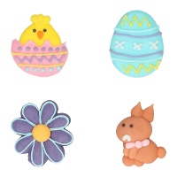 Figuras de açúcar Easter Vibes - Wilton - 8 unidades